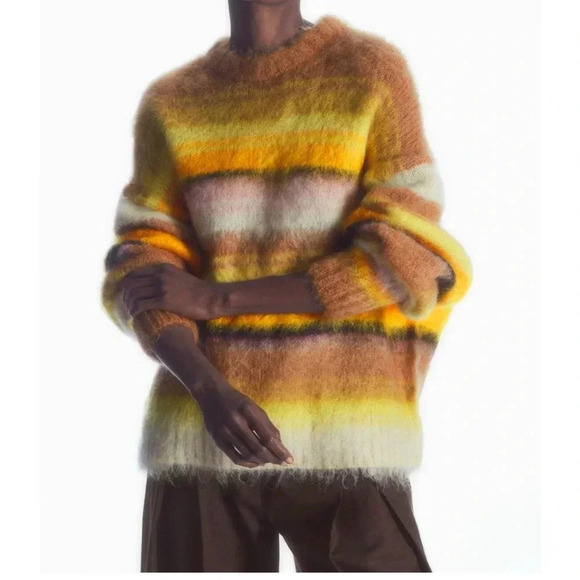 ASTR the Label Yellow Ombré V-neck Sweater Women’s Small - Picture 9 of 9